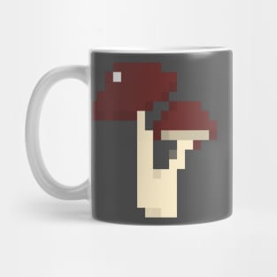 Brown Mushrooms Pixel Art Mug